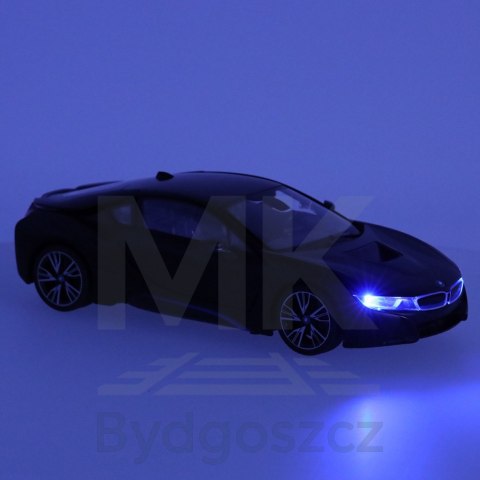 Samochód zdalnie sterowany Rastar 71010 BMW i8 1:14 otwierane drzwi czarny Samochód zdalnie sterowany Rastar 71010 BMW i8 1:14 otwierane drzwi czarny