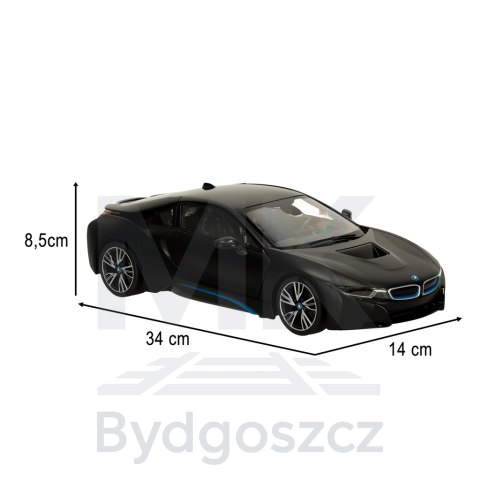 Samochód zdalnie sterowany Rastar 71010 BMW i8 1:14 otwierane drzwi czarny Samochód zdalnie sterowany Rastar 71010 BMW i8 1:14 otwierane drzwi czarny