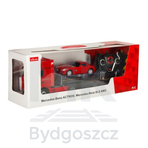 Samochód zdalnie sterowany Rastar 74920 Mercedes-Benz Actros 1:26 czerowny Samochód zdalnie sterowany Rastar 74920 Mercedes-Benz Actros 1:26 czerowny