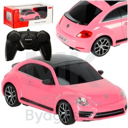 Samochód zdalnie sterowany Rastar 76200 Volkswagen Beetle 1:24 różowy