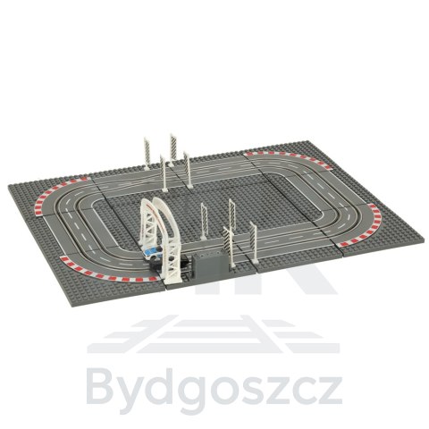 Tor samochodowy wyścigowy policyjny elektryczny + 2 auta klocki konstrukcyjne GD-01 Tor samochodowy wyścigowy policyjny elektryczny + 2 auta klocki konstrukcyjne GD-01