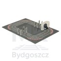 Tor samochodowy wyścigowy policyjny elektryczny + 2 auta klocki konstrukcyjne GD-01