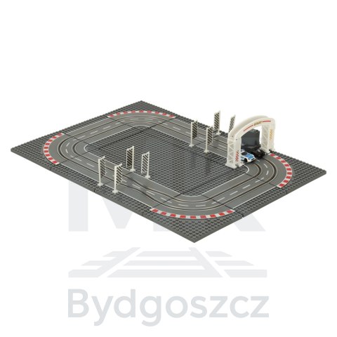 Tor samochodowy wyścigowy policyjny elektryczny + 2 auta klocki konstrukcyjne GD-01 Tor samochodowy wyścigowy policyjny elektryczny + 2 auta klocki konstrukcyjne GD-01