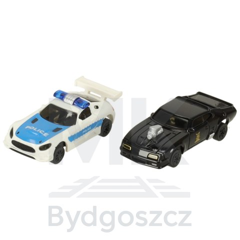 Tor samochodowy wyścigowy policyjny elektryczny + 2 auta klocki konstrukcyjne GD-01 Tor samochodowy wyścigowy policyjny elektryczny + 2 auta klocki konstrukcyjne GD-01
