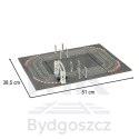 Tor samochodowy wyścigowy policyjny elektryczny + 2 auta klocki konstrukcyjne GD-01