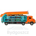 Tor wyścigowy samochodowy laweta transporter 6 el. pomarańczowy
