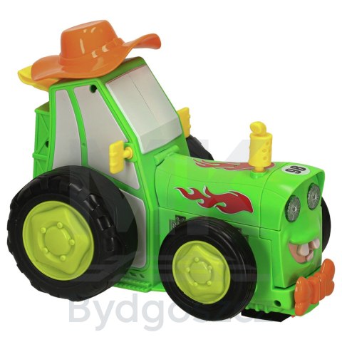 Traktor ciągnik zdalnie sterowany na pilota RC skaczący tańczący dźwięk zielony Traktor ciągnik zdalnie sterowany na pilota RC skaczący tańczący dźwięk zielony