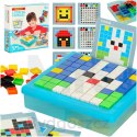 Układanka kreatywna logiczna klocki puzzle mozaika 175 elementów