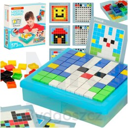 Układanka kreatywna logiczna klocki puzzle mozaika 175 elementów