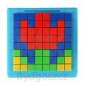 Układanka kreatywna logiczna klocki puzzle mozaika 175 elementów