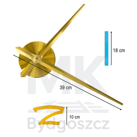 Zegar ścienny naklejany DIY regulowany 100x120 cm złote wskazówki kolorowy Zegar ścienny naklejany DIY regulowany 100x120 cm złote wskazówki kolorowy