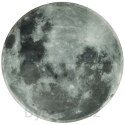 Zegar ścienny planeta księżyc z wyświetlaczem LED 32 cm szary