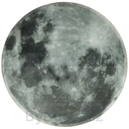 Zegar ścienny planeta księżyc z wyświetlaczem LED 32 cm szary