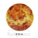 Zegar ścienny planeta mars z wyświetlaczem LED 32 cm pomarańczowy