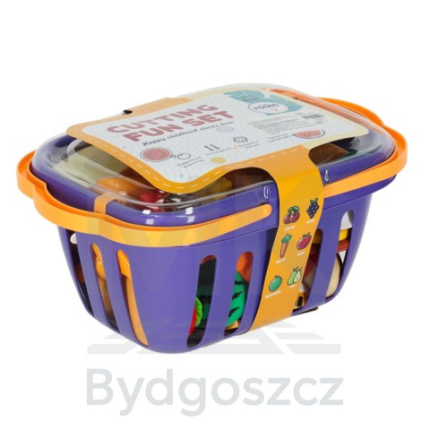 Zestaw Warzyw i Owoców do Krojenia 36 el. z Akcesoriami w koszyku - Kreatywna Zabawa w Gotowanie Zestaw Warzyw i Owoców do Krojenia 36 el. z Akcesoriami w koszyku - Kreatywna Zabawa w Gotowanie