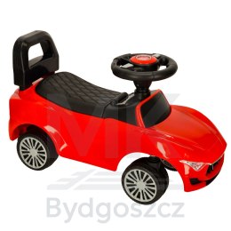Jeździk pchacz samochód auto z dźwiękiem i światłami czerwony