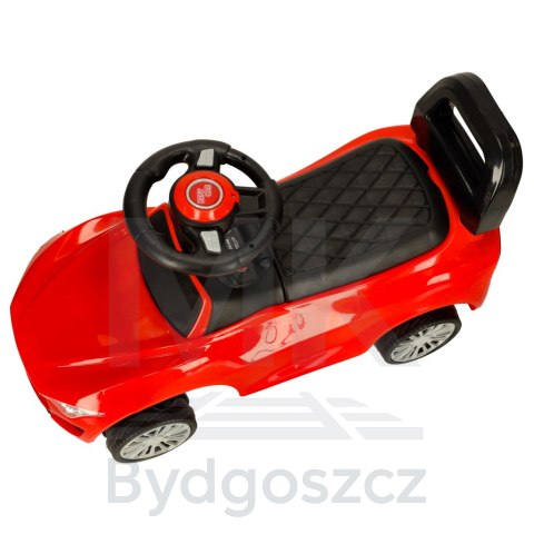 Jeździk pchacz samochód auto z dźwiękiem i światłami czerwony Jeździk pchacz samochód auto z dźwiękiem i światłami czerwony