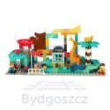 Klocki konstrukcyjne tor kulkowy 147 el. Bibi-inn