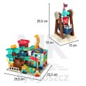 Klocki konstrukcyjne tor kulkowy kulodrom labirynt dinozaury 121 el. Bibi-inn