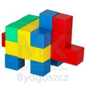 Klocki magnetyczne sześcienne kostka sześcian figury magnes 64 el.