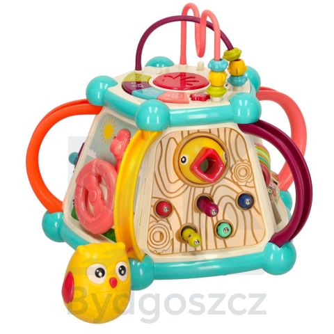 Kostka edukacyjna interaktywna nakarm ptaszka 7w1 Bibi-inn Kostka edukacyjna interaktywna nakarm ptaszka 7w1 Bibi-inn