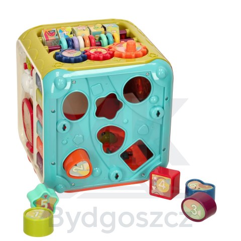 Kostka edukacyjna interaktywna pianinko robaczki 6w1 Bibi-inn Kostka edukacyjna interaktywna pianinko robaczki 6w1 Bibi-inn
