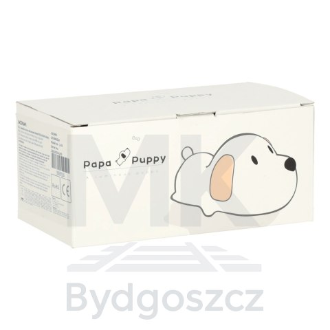 Lampka nocna dla dzieci silikonowa dotykowa miękka LED USB biała piesek leżący Lampka nocna dla dzieci silikonowa dotykowa miękka LED USB biała piesek leżący