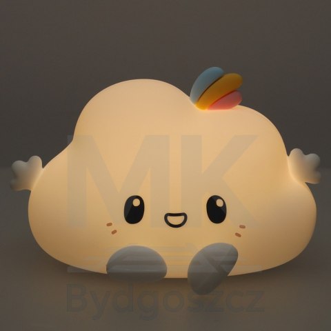 Lampka nocna dla dzieci silikonowa dotykowa miękka LED biała RGB chmurka Lampka nocna dla dzieci silikonowa dotykowa miękka LED biała RGB chmurka
