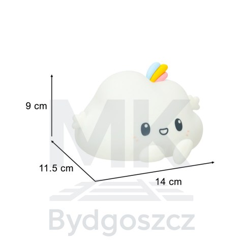 Lampka nocna dla dzieci silikonowa dotykowa miękka LED biała RGB chmurka Lampka nocna dla dzieci silikonowa dotykowa miękka LED biała RGB chmurka
