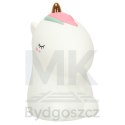 Lampka nocna dla dzieci silikonowa dotykowa miękka LED biała RGB jednorożec