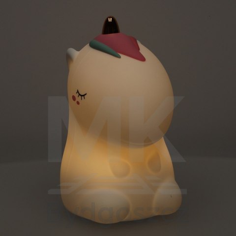 Lampka nocna dla dzieci silikonowa dotykowa miękka LED biała RGB jednorożec Lampka nocna dla dzieci silikonowa dotykowa miękka LED biała RGB jednorożec