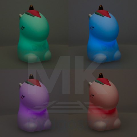 Lampka nocna dla dzieci silikonowa dotykowa miękka LED biała RGB jednorożec Lampka nocna dla dzieci silikonowa dotykowa miękka LED biała RGB jednorożec
