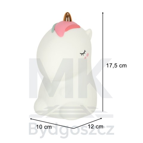 Lampka nocna dla dzieci silikonowa dotykowa miękka LED biała RGB jednorożec Lampka nocna dla dzieci silikonowa dotykowa miękka LED biała RGB jednorożec