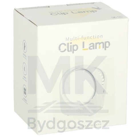 Lampka nocna z klipsem bezprzewodowa biurkowa do czytania biała Lampka nocna z klipsem bezprzewodowa biurkowa do czytania biała