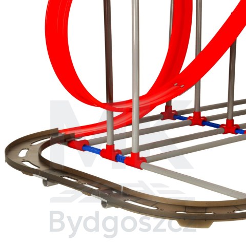 Magnetyczny tor samochodowy antygrawitacyjny 130cm XXL 175el.