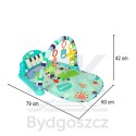Mata edukacyjna dla niemowląt interaktywna grająca pianinko grzechotki 3w1 Bibi-inn