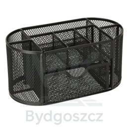 Organizer na biurko przybornik biurkowy metalowy 9 komór
