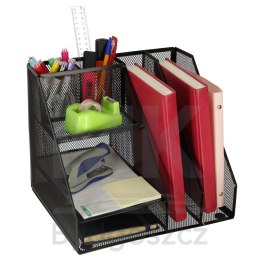 Organizer przybornik na biurko biurkowy duży A4 metalowy 7 komór