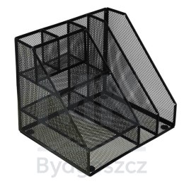 Organizer przybornik na biurko biurkowy duży A4 metalowy 7 komór