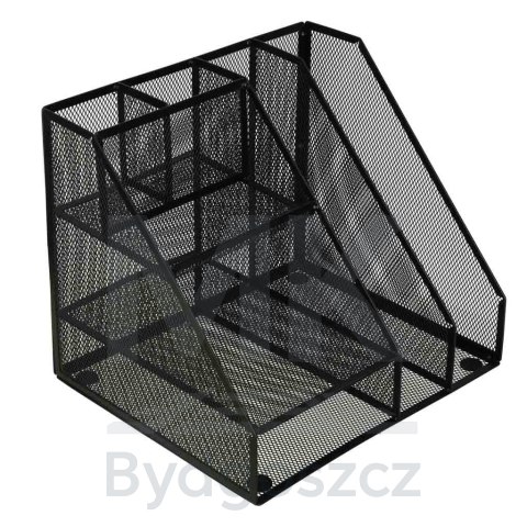 Organizer przybornik na biurko biurkowy duży A4 metalowy 7 komór Organizer przybornik na biurko biurkowy duży A4 metalowy 7 komór