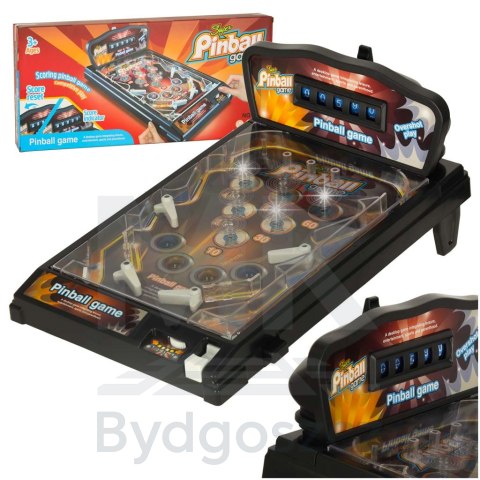 Pinball flipper gra zręcznościowa stół ze światłami i muzyką Pinball flipper gra zręcznościowa stół ze światłami i muzyką