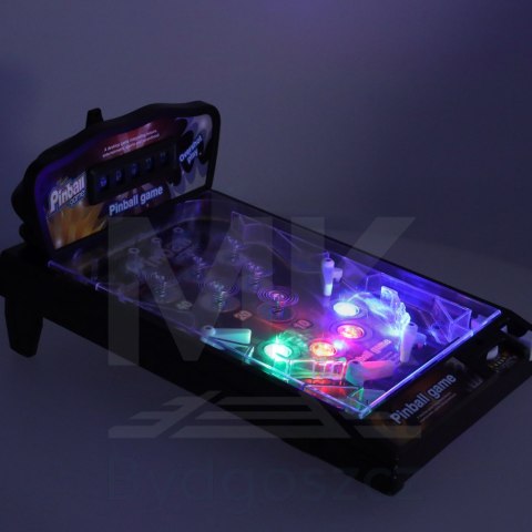 Pinball flipper gra zręcznościowa stół ze światłami i muzyką Pinball flipper gra zręcznościowa stół ze światłami i muzyką