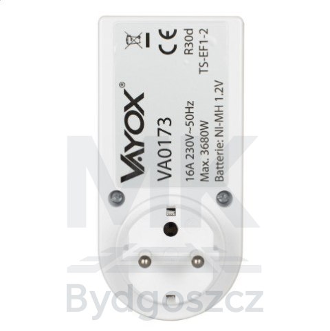 Programator czasowy cyfrowy włącznik wyłącznik prądu TS-EF1-2 VA0173 Vayox Programator czasowy cyfrowy włącznik wyłącznik prądu TS-EF1-2 VA0173 Vayox
