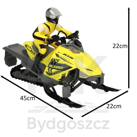 Skuter Śnieżny zdalnie sterowany RC REVOLT TG1016 Trail Blazer Snowmobile 2.4GHz Off-Road LED Realistyczna Jazda Skuter Śnieżny zdalnie sterowany RC REVOLT TG1016 Trail Blazer Snowmobile 2.4GHz Off-Road LED Realistyczna Jazda