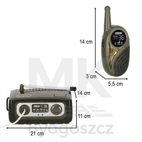 Walkie talkie krótkofalówka zestaw z centralą dla dzieci wojskowy zasięg 333 m Walkie talkie krótkofalówka zestaw z centralą dla dzieci wojskowy zasięg 333 m