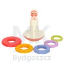 Wańka wstańka zabawka sensoryczna Bibi-inn różowa