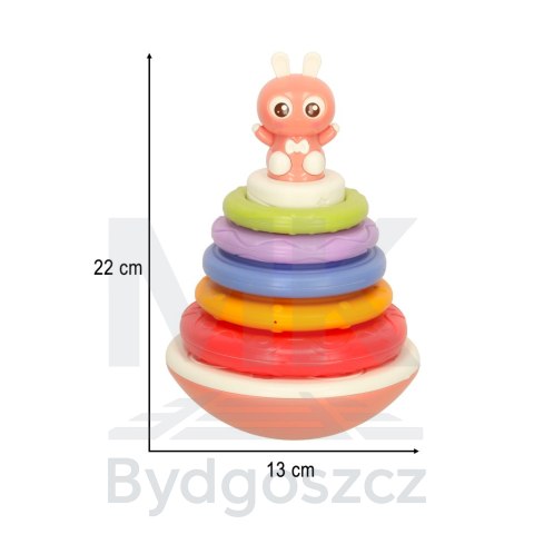 Wańka wstańka zabawka sensoryczna Bibi-inn różowa Wańka wstańka zabawka sensoryczna Bibi-inn różowa