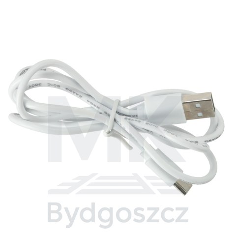 Wentylator biurkowy wiatrak stojący bezprzewodowy USB na pilot z lampką 4 poziomy mocy 18cm biały Wentylator biurkowy wiatrak stojący bezprzewodowy USB na pilot z lampką 4 poziomy mocy 18cm biały