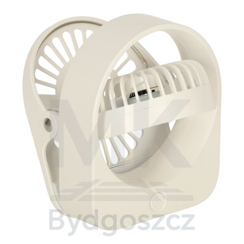 Wentylator biurkowy wiatrak z klipsem bezprzewodowy USB chłodzenie 3 poziomy mocy 11,5cm biały Wentylator biurkowy wiatrak z klipsem bezprzewodowy USB chłodzenie 3 poziomy mocy 11,5cm biały