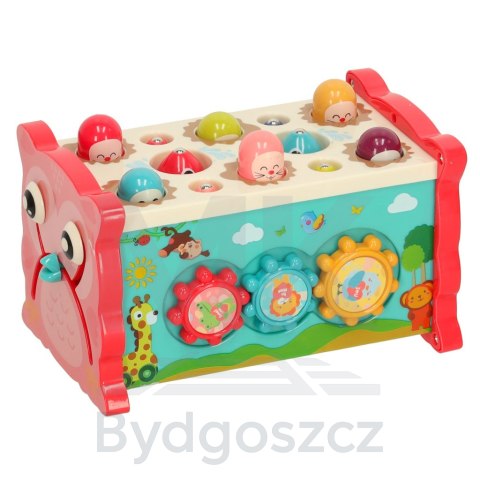 Zabawka sensoryczna wbijak dla niemowląt 8w1 Bibi-inn różowa Zabawka sensoryczna wbijak dla niemowląt 8w1 Bibi-inn różowa